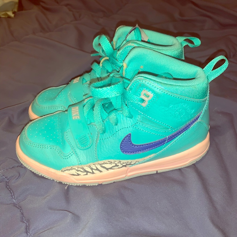 Girls Nike Air Jordan high top shoes